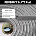 Car Door Edge Guards, 16Ft Rubber Seal Car Door Edge Trim, U Shape Door Edge Protector Guard, Aluminum Weather Proofing Automotive Door Edge Molding Protection for Most Car (Gray, 16Ft)