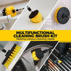 30Pack Drill Brush Attachments Set,Scrub Pads & Sponge, Power Scrubber Brush with Extend Long Attachment All Purpose Clean for Grout, Tiles, Sinks, Car Polishing Pads,Bristle Discs