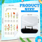 Car Seat Towel Covers with Storage Bag, 63 x 32 Inch Universal Non Slip Waterproof Sweat Protector for Car Truck, Gym Swimming Running, Machine Washable(2 Pack,Christian Floral)