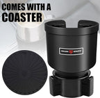 Upgraded Car Cup Holder Expander Adapter with Offset Adjustable Base, Compatible with Yeti 14/24/36/46oz Ramblers, Hydro Flasks 32/40oz, Other Large Bottles Mugs in 3.5"-4.0", 2 Pack