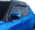 Window Visors Rain Guards for 2017-2026 Jeep Compass,Premium Exterior Rain Guards Visors for Compass 17-26,4PCS Tape On Vent Visors Set, UV-Resistant Tinted Acrylic,Weather Protection