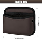 Car Seat Side Storage Pocket, Small Organizer,PU Leather Multifunctional Console Side Organizer Bag for Phone, keys, sunglass,wallet,ect (Brown)