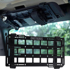 Molle Visor Organizer, Fiberglass Rigid MOLLE Panel, Tactical Versatile Car Sun Visor Organizer Interior Accessories Holder for Vehicle, SUV, Trucks