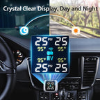 TM7 Tire Pressure Monitoring System, Wireless TPMS with 4 External Sensors & 6 Alarm Modes, Colorful Display, Real-time Tire Pressure Monitor System, Ideal for RV SUV MPV Truck Sedan(0-144 PSI)