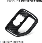 Car ABS Carbon Fiber Dashboard Side Air Vent AC Outlet Interior Trim Decal Cover for 2019-2025 Chevy Silverado | for 2019-2021 GMC Sierra 1500 2500 3500 HD Accessories (Style A)