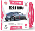 Car Door Edge Protector – Universal DIY Edge Trim to Prevent Scratches & Dings – Flexible Adhesive Molding Trim for Cars, Trucks & SUVs (10 Ft - Pink)