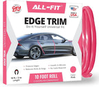 Car Door Edge Protector – Universal DIY Edge Trim to Prevent Scratches & Dings – Flexible Adhesive Molding Trim for Cars, Trucks & SUVs (10 Ft - Pink)