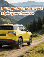 Extra-Thick Window Rain Guards Fit for Chevrolet (Chevy) Equinox 2025 2026 Tape-on Window Deflectors Rain Guards Vent Visors car Vent Shades