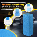 Blue Microfiber Cleaning Cloths 100 Pack, Reusable Cleaning Rags Shop Towels - Bulk Multipurpose Microfiber Towels, Lint Free Cleaning Towels for Car, House & Kitchen, 11.5 x 11.5 inch