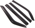 WD2-558 Dark Smoke 4 Pcs Set Window Visor (Outside Mount) Deflector Rain Guard Compatible with 1980-1990 Toyota Land Cruiser