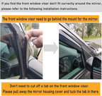 94101 Extra Durable Outside-Mount Auto Vent Window Visors, Fits 2009-2010 Dodge Ram 1500, 2011-2018 Ram 1500, 2019-2024 Ram 1500 Classic, Quad Cab, Original Wind Deflector, Smoke, 4-Pcs
