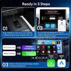 5.0 Android Auto & Wireless CarPlay Adapter,Plug & Plug, Two Channel Connection, Online Update,for Cars with OEM Android Auto & Wired CarPlay (2016-2026), 10s Auto-Connect