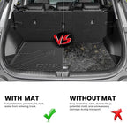 Floor Mats & Cargo Mat for KIA Sportage 2022 2021 2020 2019 2018 2017, All Weather TPE Car Mats Custom Fit Floor Liners & Trunk Mat for Sportage 2017-2022 1st & 2nd Row & Cargo Liner
