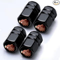 4Pack Wild Boar Tire Valve Stem Cap Car Accessories Aluminum Alloy Rust-Proof Universal Dust Covers Tire Air Cap for Car,Truck,SUV,Bike,Motorcycle Tires,Wild Boars Gifts for Women Mom Men