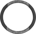 BurlwoodLux Wood Grain and PU Leather Gray Steering Wheel Cover - Sport Grip for Car Auto SUV Trucks