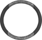 BurlwoodLux Wood Grain and PU Leather Gray Steering Wheel Cover - Sport Grip for Car Auto SUV Trucks