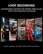 4 Channel Dash Cam Front and Rear 4K 360°View Dash Camera for Cars with GPS, G-Sensor, 5G WiFi, Loop Recording, App Control, 8 Lamps IR Night Vision, 24/7 Parking Mode, 128G Card