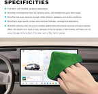 2 PCS Car Screen Cleaner, Microfiber Auto Screen Cleaning Pad, Foldable Touch Screen Cleaner Cloth for Vehicle Dashboard LCD Display, Car Cleaning Kits (Green&Gray)