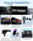 PZK Car Phone Mount for 2019-2026 Toyota Corolla/Corolla Cross 2022-2026 | Corolla Hatchback Accessories 8-inch Screen Magsafe Magnetic 15W Fast Wireless Charging Car Phone Holder Not Affect Vent