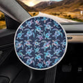 Hibiscus Turtle Steering Wheel Cover Sun Shade Easy to Install Auto Interior Protector Car Steering Wheel Sun Shade Cover for UV Protection Universal Accessories