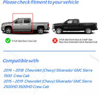 in Channel Rain Guards for 2014-2018 Chevy Silverado/GMC Sierra 1500 Crew Cab, 2015-2019 Silverado/Sierra 2500HD-3500HD Crew Cab, Durable Window Deflectors,Vent Window Visors