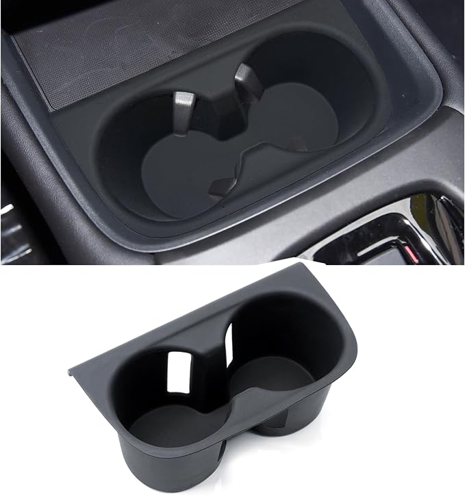 Cup Holder for Honda HRV/ZRV Accessories 2023 2024 2025 2026 Center Console Cup Holder Insert Silicone Cupholder Coaster Protector for HRV/ZRV Interior Black