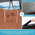 Dog Car Seat Covers for Back Seat with 2 Seat Belts, Waterproof Dog Car Hammock with Mesh Window Durable Scratch Proof Nonslip Pet Carseat Covers Universal Fit Protector for Cars, Trucks & SUVs