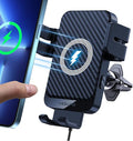 Wireless Car Charger, 15W Fast Charging Auto-Clamping Car Charger Phone Mount Air Vent Cell Phone Holder for iPhone 16/15/14/13/13 Pro/12 pro/12/11, for Samsung Galaxy S23/S22/S21/S20, etc