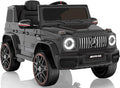 Licensed Mercedes-Benz G63 Car for Kids, 12V 7AH Ride on Car w/Parent Remote Control, LED Headlights, Music Player & Horn, Soft Start, Low Battery Prompt, Kids Electric Car (Dark Black)