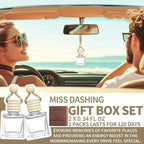 2-Pack Car Fresheners Long Lasting & Car Deodorizer - Miss Dashing Hanging Car Air Freshener for Women, Car Necessities & Scent Diffuser by