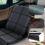 Car Seat Protector for Child Car Seat, Durable 600D Fabric Waterproof Car Seat Cover with Thick Pad Non-Slip Backing，No Imprints (Thicker Black-1pc)