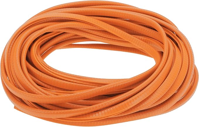 Universal Car Door Edge Protective Sealing Strip U-Type Door Scratch Protection Guard, 49.21ft 15m, Anti-scratch Collision, PVC Iron, Orange