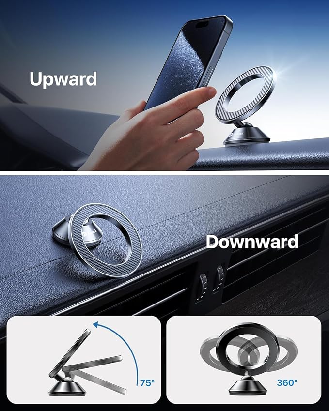for Magsafe Car Mount [Strongest Magnet & Upgraded 3M Adhesive] Magnetic Phone Holder for Car Dashboard 360 Adjustable Magnetic Car Phone Holder Mount for iPhone 17 Pro Max 16 15 14 13 Plus