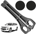 Car Seat Gap Filler Organizer Compatible with Jeep Grand Cherokee Accessories Seat Gap Plug Blocker with Storage Slot Non-Slip Car Cup Holder Coaster Black