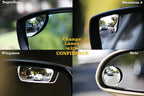 Blind Spot Mirrors for Cars - by Safe View Company - Change Lanes Confidently - Made from Real Convex Glass - Long Lasting - Easy Peel & Stick (Falcon), SVCBAME23