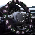 Purple Dark Fantasy Steering Wheel Cover, Polyester Non-Slip Car Wheel Grip, Universal 15 Inch Auto Accessory