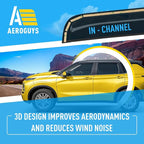 Extra Durable Window Deflectors in-Channel Window Visors Rain Guards Fit for Mitsubishi Outlander 2022-2026, Sun Visors, Wind VentVisors, Vent Shades, Exterior Car Accessories - 4 pcs. AG0848