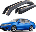 Goodyear Shatterproof in-Channel Window Deflectors for Honda Accord 2013-2017 Sedan, Rain Guards, Window Visors for Cars, Vent Deflector, Car Accessories, 4 pcs - GY008441