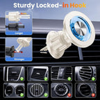 for MagSafe Car Mount Magnetic Phone Holder for Car [2026 Upgraded 22X Magnets & Double-Hooks] Phone Holders for Your Car Stand for Dashboard Vent GPS for iPhone 17/16/15/14/13 Android Apricot