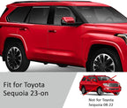 Voron Glass in-Channel Extra Durable Rain Guards for Toyota Sequoia 2023-2026, Window Deflectors, Vent Window Visors, 4 Pieces - 200837
