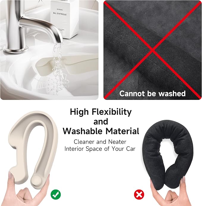 Car Seat Gap Filler Set of 2, Soft Foam Multifunctional Seat Side Gap Filler with Organizer & Hook Function, 3in1 Gap Stopper Universal Fit Car SUV Truck Fill The Gap Between Seat & Console