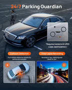 4K Dash Cam Front and Rear, Built in Wi-Fi 6 & GPS Car Camera, Super Night Vision, ADAS, 3'' IPS Screen, 24H Parking Mode, Time-Lapse, Loop Recording, with 128GB Card (A800SE) (Pack of 2)