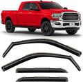 Voron Glass in-Channel Extra Durable Rain Guards for Ram 2500/3500 2011-2026 Mega Cab, Window Deflectors, Vent Window Visors, 4 Pieces - 200547