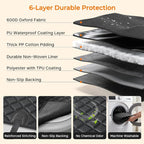 Dog Car Seat Cover for Pets 100% Waterproof Seat Cover Hammock 600D Heavy Duty Scratch Proof Nonslip Durable Soft Back Seat Covers for Full Size Trucks