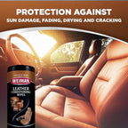 Leather Cleaner Kit Leather Wipes (30 Count) and Microfiber Cloth - Clean and Condition Car Seats and Interior, Shoes, Couches and Other Leather Surfaces