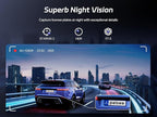 S12 Pro Mirror Dash Cam with STARVIS 2 Sensor, Rear View Mirror Camera 5.8GHz WiFi, 4K Front and 1080P Rear Backup Camera for Car, ADAS, Voice Control, Color Night Vision, 64G Meomory Card