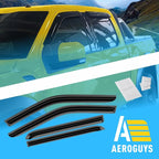 Extra Durable Window Deflectors Tape-On Window Visors Rain Guards Fit for Ford F150 2015-2026 SuperCrew, Sun Visors, Wind Vent for Shades, Exterior Car Accessories - 4pcs. AG0050