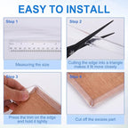 Clear Edge Trim, 9.8Ft Silicone U Channel Edge Protector, Edges Guards Fits 3/32"-1/8" for Car Doors Sheet Metal Parts (9/32" W x 5/16" H)