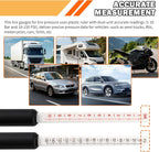 Semi Truck Tire Pressure Gauge Heavy Duty,Dual Head Tire Gauges for Tires Pressure Measure 1-10 Bar & 10-150 PSI,Semi Tires Pressures Gauge Semis Truck Tools for Semis Trucks,Car,RV
