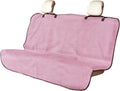 Back Seat Cover for Car Trucks Van SUV Jeep,Waterproof Rear Bench Towel Seat Covers for Dogs and Kids,Automotive Backseat Protector (Pink)